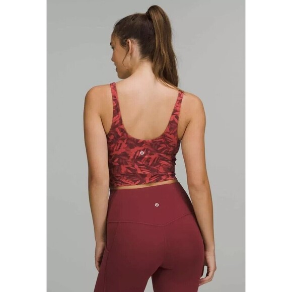 Lululemon Women Align Tank Top Red Multi Size 6 - Picture 2 of 8